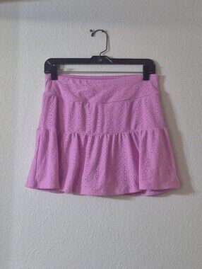 Kyodan Pink Eyelet Tiered Skater Skirt